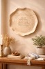 HEBREW HOME BLESSING COSY POTTERY ART PLATE