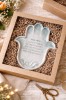 HEBREW HOME BLESSING HAMSA POTTERY ART 